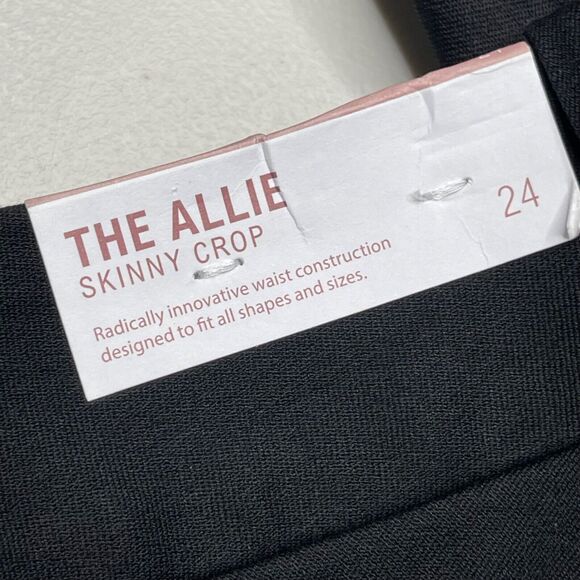 Lane Bryant Pants Womens Plus 24 Black Cropped 23.5" Inseam Allie Cotton Office - Picture 15 of 16
